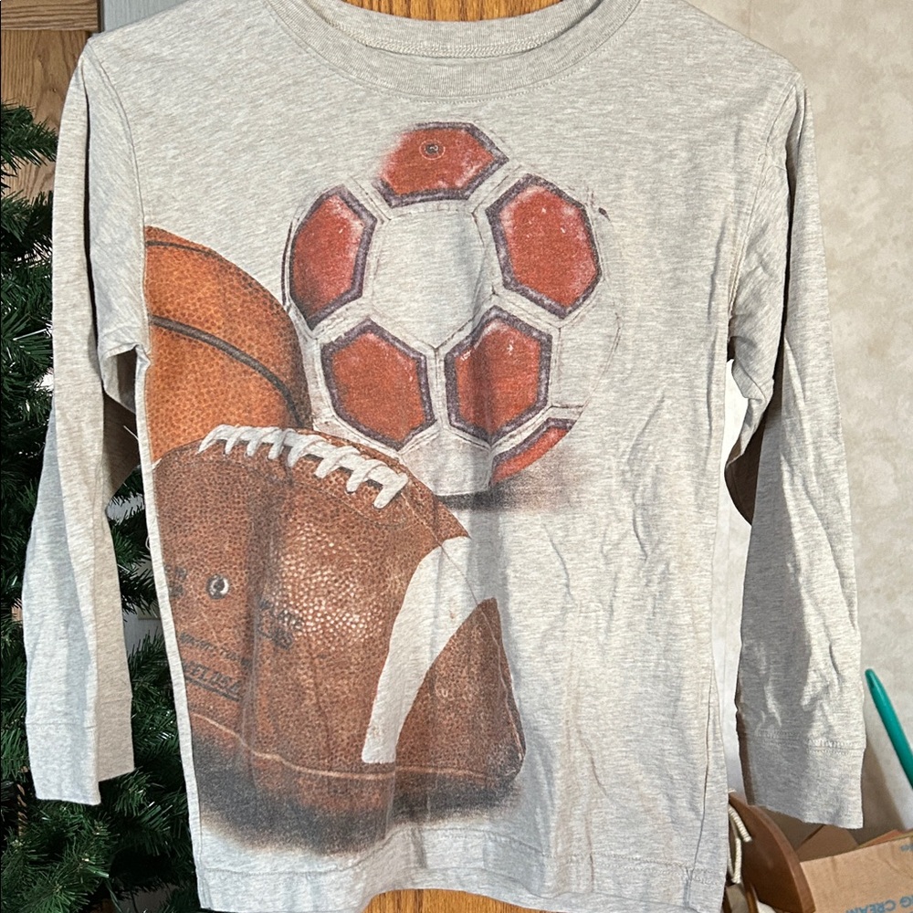 Kids Long Sleeve Sports Tee - Gray